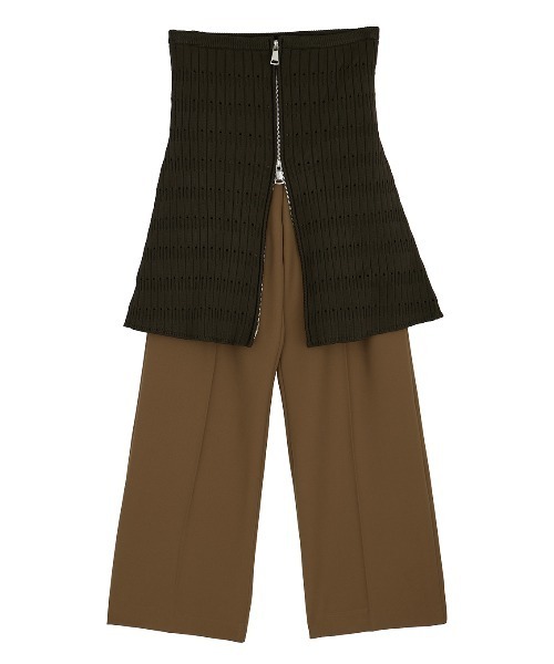 ameri vintage　ニットコルセット　単品 Ameri スラックス パンツ KNIT CORSET SET PANTS レディース