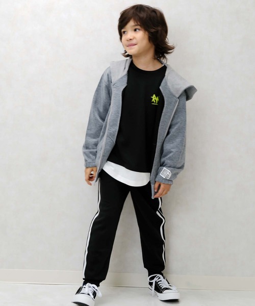 ごとちゃん GU公式 | KIDS(男女兼用)ドライワイドジップジョガーパンツ