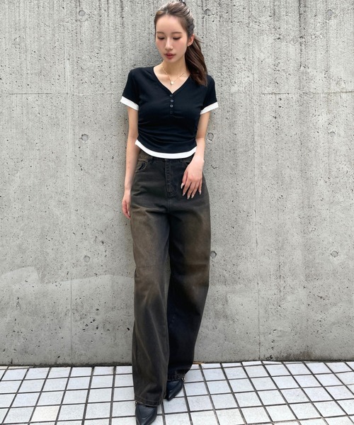 3.3 FIELD TRIP ジーンズ Field Trip／ルーズワイドデニムパンツ