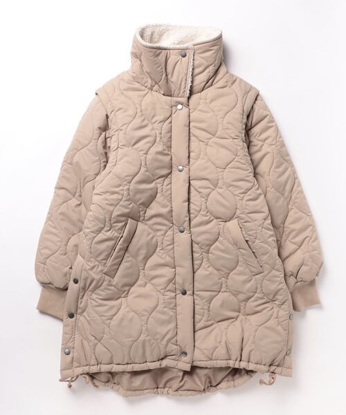 STYLEBLOCK ブルゾン アウター ソフトタフタ2WAY衿裏ボア