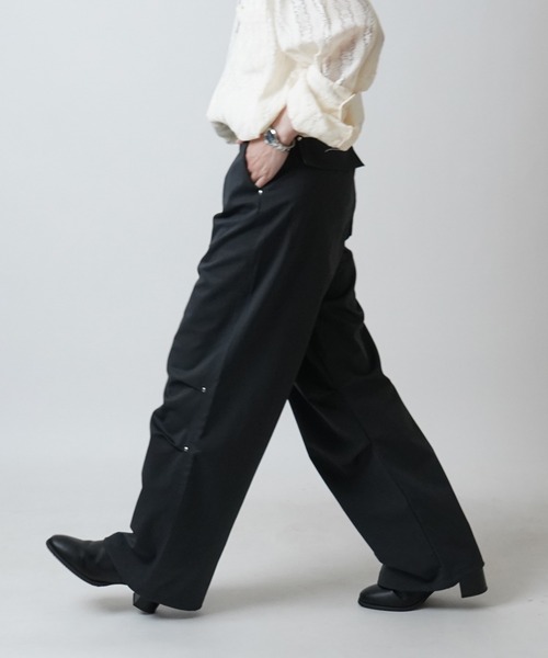 Confirm（コンファーム） パンツ リベット付 デザインパラシュート