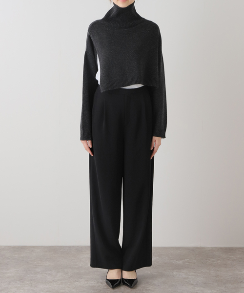 plage ニット 「NEARBYME/ニアーバイミー」TURTLE NECK SLIT 