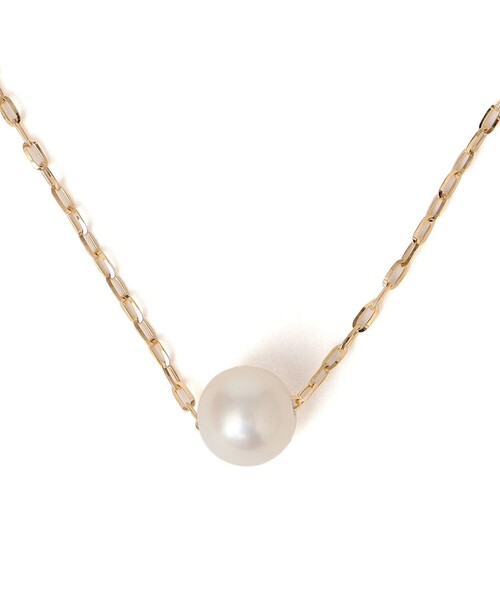 ネックレス 18K シャインカット 淡水パール ネックレス レディース