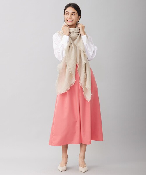 自由区 ブラウス シャツ 「洗える」SOMELOSテンセルバンドカラー