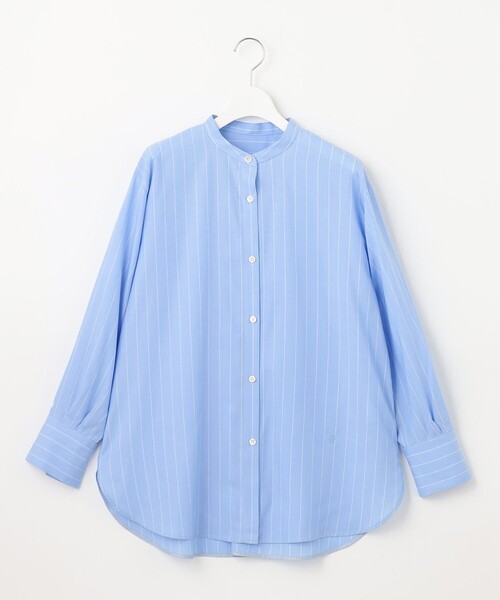 ブラウス シャツ 「洗える」SOMELOSテンセルバンドカラー シャツ レディース 自由区 ブラウス シャツ 「洗える」SOMELOSテンセルバンドカラー