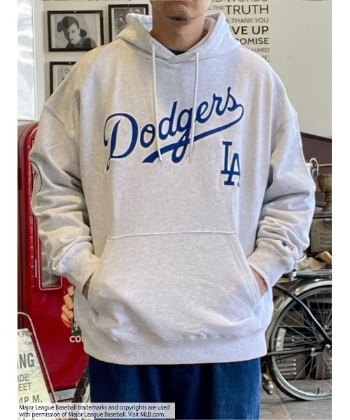80s MLB 公式 ブリュワーズ パーカー 裏起毛 ワッペン 刺繍 MLB パーカー 「MLB」「別注」ワッペン刺繍プリントパーカー メンズ