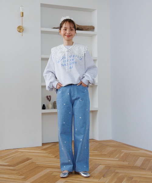 flower（ファッション） シュシュ スカラップレースシュシュ