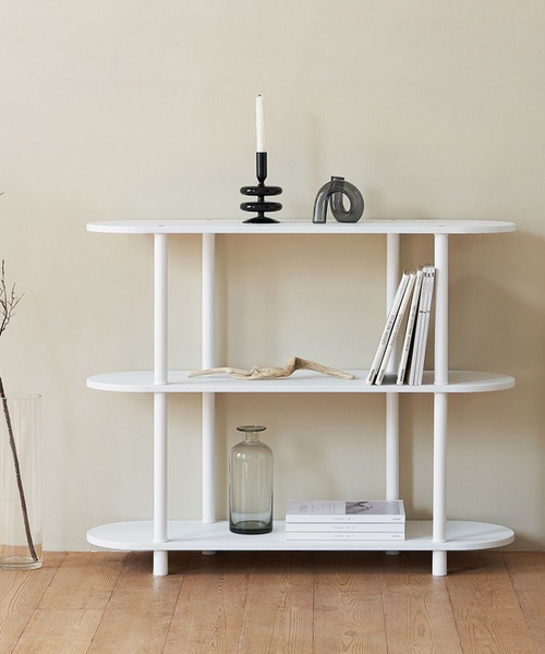 roomn 組み立て式棚3段　オークホワイト iellio 家具 Roomnhome モノ組立式棚「3段」 : ZOZOTOWN Yahoo!店