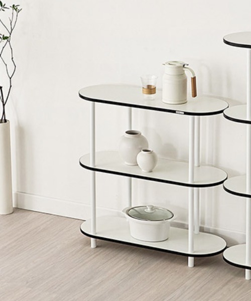 roomn 組み立て式棚3段　オークホワイト iellio 家具 Roomnhome モノ組立式棚「3段」 : ZOZOTOWN Yahoo!店