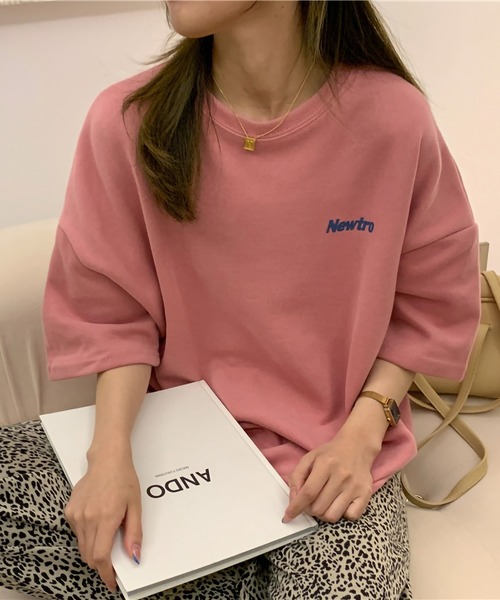 ARCADE tシャツ 韓国風 オーバーサイズ ロゴ 半袖Tシャツ