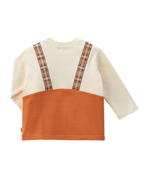 MIKI HOUSE（ミキハウス） tシャツ ミキハウスベアのサスペンダー長袖