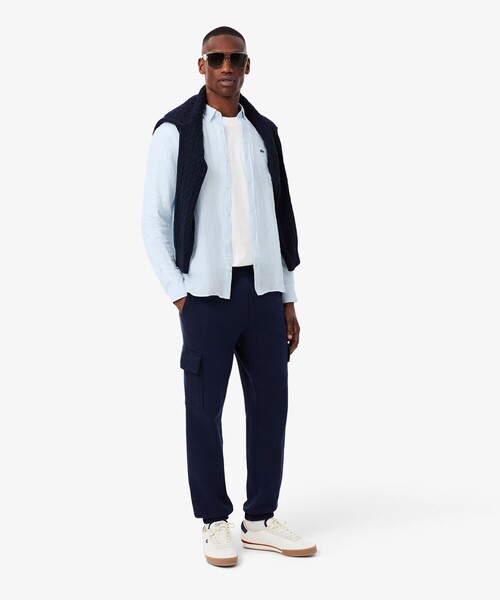 LACOSTE（ラコステ） シャツ リネンボタンダウン長袖シャツ メンズ