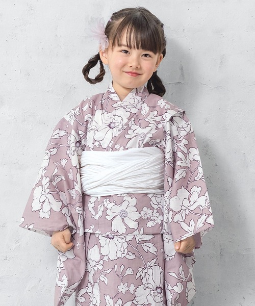 ファミリア　110    浴衣　帯　セット KIMONOMACHI 浴衣 セパレート レディース 2点セット（二部式浴衣