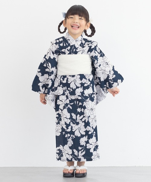 SOU-SOU 浴衣 紺色　キッズ　130センチ 楽天市場】キッズ浴衣 130 紺の通販