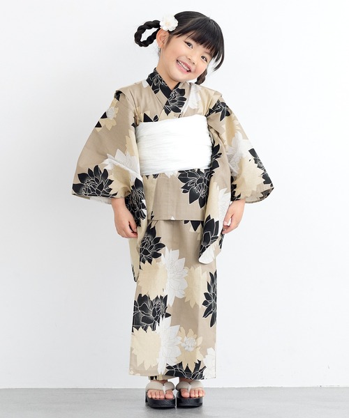 sou sou わらべぎ 浴衣 キッズ　120 130 SOU・SOU×京都丸紅 こどもゆかた － わらべぎの浴衣が登場です！