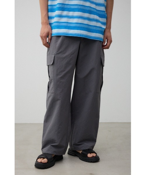 BF限定】AZUL ワイド カーゴ グレー ドローコード AZUL BY MOUSSY