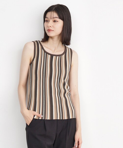 タンクトップ　ベージュ　F 新品 タンクトップ（ベージュ系）ファッション通販 - ZOZOTOWN