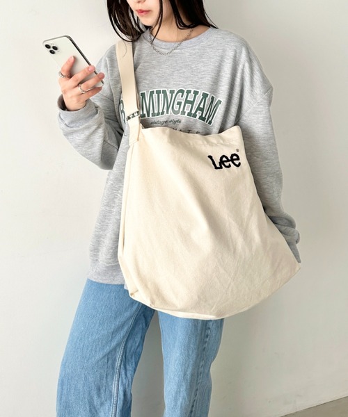 Lee（リー） ショルダーバッグ バッグ ロゴ刺繍 ザックリ ビッグ