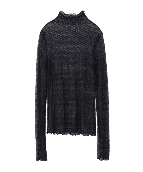 tシャツ LACE BOTTLENECK TOP レディース