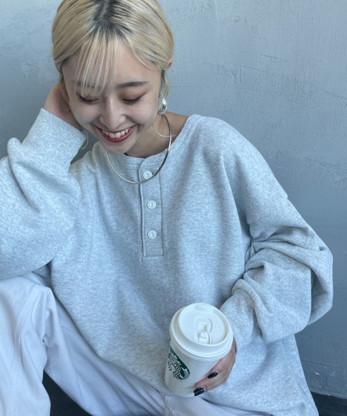 トレーナー スウェット 「Healthknit/ヘルスニット」Logo Print Sweat レディース メンズ LE CERCLE par ropé(ル セルクル パー ロペ) / 【Healthknit