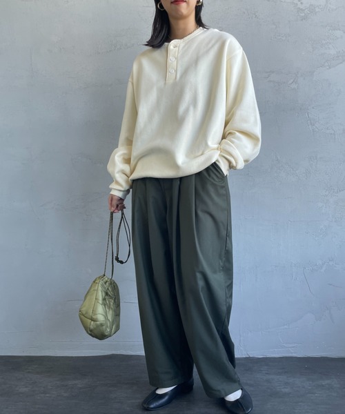 トレーナー スウェット ＢＲＡＮＤ　ＮＥＷ　ＭＩＸ　ＳＴＹＬＥ　ヘンリーネックスウェット レディース Healthknit トレーナー スウェット 「HEALTHKNIT/ヘルスニット