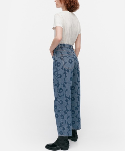 ジーンズ デニム デニムパンツ 「Maridenim」 Unikko / Barrel Unikko jeans　pants レディース | marimekko | 02