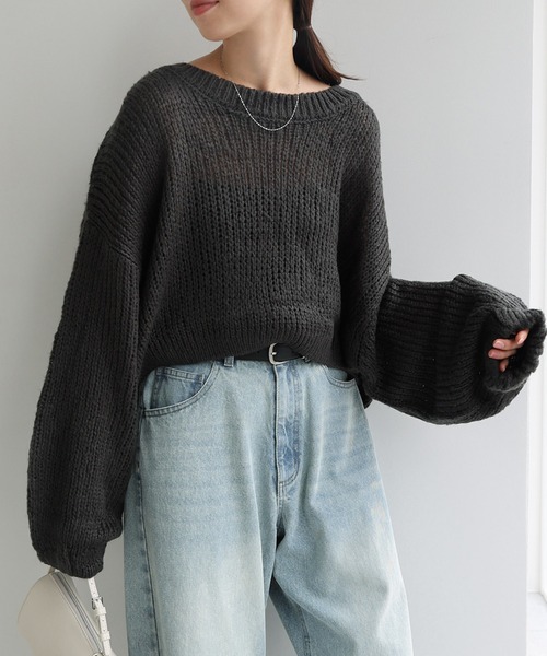 美品　ARKET アーケット　ニット　トップス　モヘア　ウール　黒　人気　完売 美品 ARKET アーケット ニット トップス モヘア ウール 黒 人気 完売の