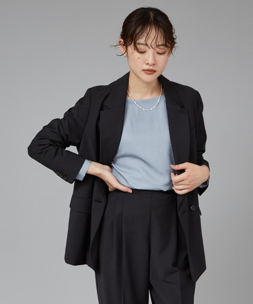 qualite ブラウス シャツ バックスリットブラウス/オフィス
