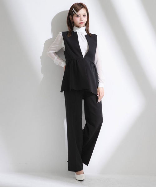 calee 3ピース セットアップ スーツ M 定価105,760円 Diable baiser（ディアブルベーゼ） セットアップ 入学式 卒業式