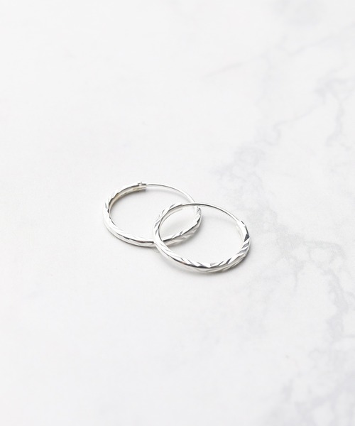 ARCHIVER ピアス SILVER925 14mmツイストフープピアス レディース