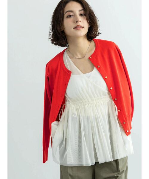 Te chichi（テチチ） カーディガン 「WEB限定」金ボタンクルー