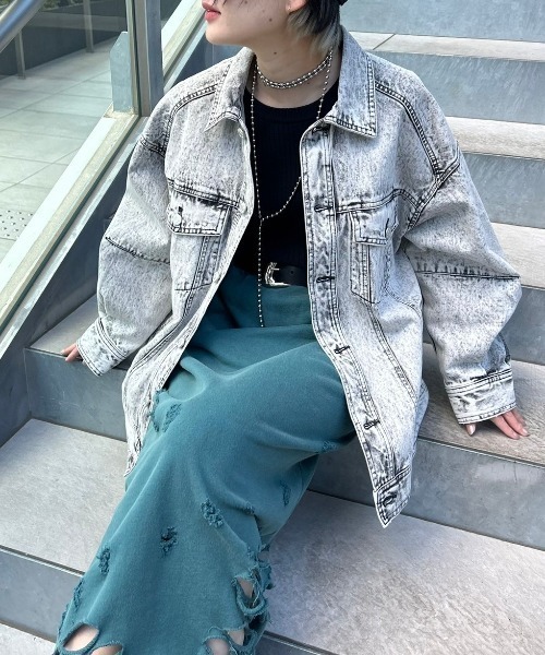 PAGEBOY デニムジャケット gジャン バックベルトデニムGジャン