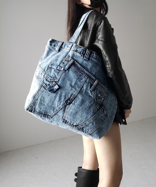 美品✨️希少ヴィンテージ‼️ クレージュ デニム クリアハンドル