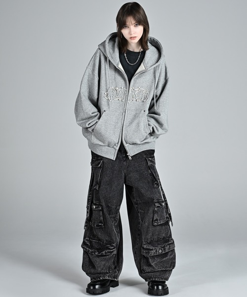 ADRER（アドラー） パーカー heavy weight logo semi short vintage