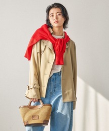 【専用】BAYFLOW ショートトレンチコート　ネイビー セール】ショートトレンチコート（トレンチコート）｜BAYFLOW