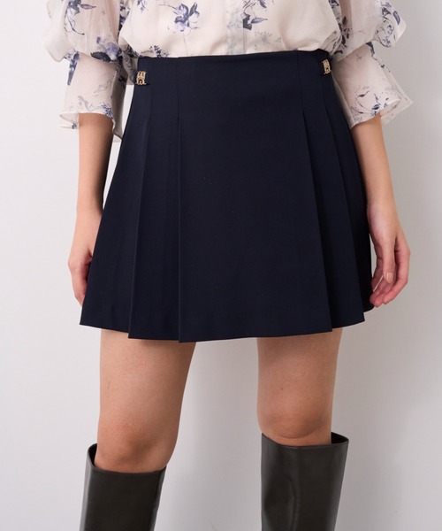 スナイデル　プリーツスカート　パンツ付き SNIDEL パンツ プリーツミニスカショーパン レディース