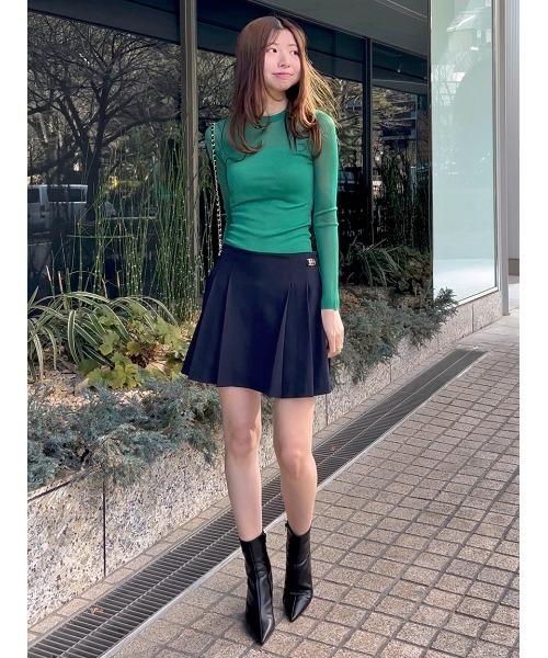 新品未使用 スナイデル プリーツミニスカショーパン ブラック 0サイズ SNIDEL - 【正規品】snidel サイドプリーツスカショーパン BLK