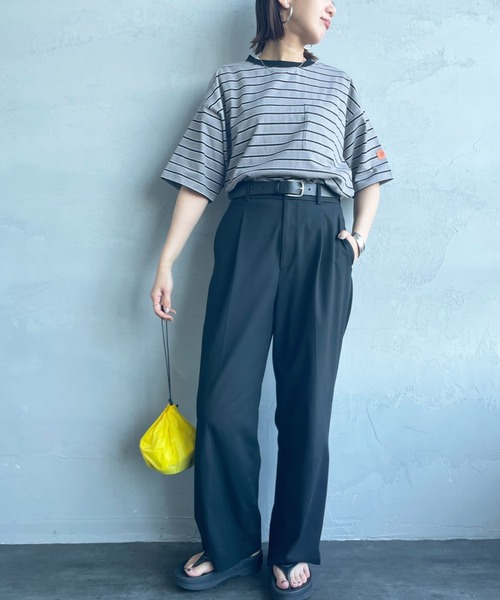 tシャツ 「UNIVERSAL OVERALL/ユニバーサルオーバーオール」 別注 ワイドシルエット ポケットTシャツ レディース UNIVERSAL OVERALL tシャツ 「UNIVERSAL OVERALL/ユニバーサル