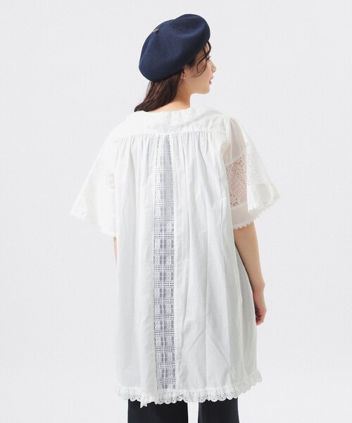 ブラウス シャツ 「別注」TORI-TO / アシメ フリル シャツ レディース TORI-TO ブラウス シャツ 「別注」TORI-TO / アシメ フリル