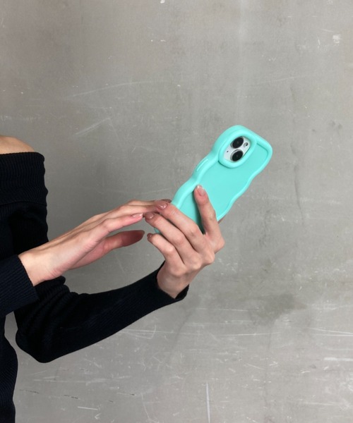 Loco Ocean（ロコオーシャン） スマホケース ウェーブぷっくりフレーム