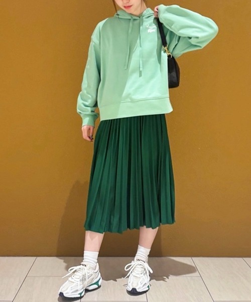 LACOSTE（ラコステ） ワンピース ジャカードトリムノースリーブドレス