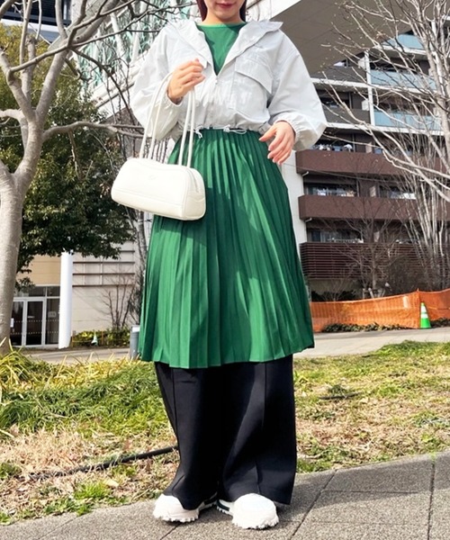 LACOSTE（ラコステ） ワンピース ジャカードトリムノースリーブドレス