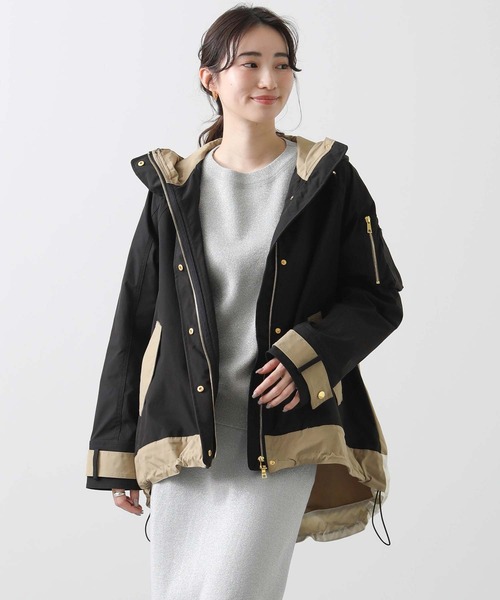 p*a様 RISLEY メッシュパーカー　リズレー　ジャケット　シースルー　シア Risley コート アウター バイカラーメッシュマウンテンパーカー