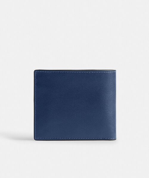 coach コインウォレット　青 公式】COACH – コーチ | コイン ウォレット シグネチャー レザー