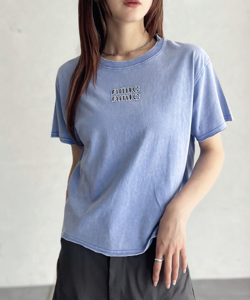 tシャツ 「Good Riddance」ピグメント フロントロゴ ダメージデザイン