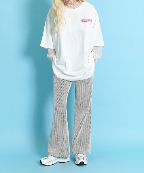 PUNYUS（プニュズ） パンツ ストライプフレアパンツ レディース メンズ