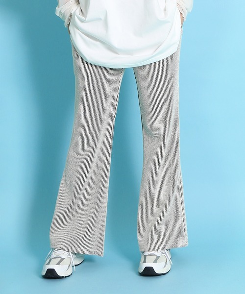 PUNYUS（プニュズ） パンツ ストライプフレアパンツ レディース メンズ