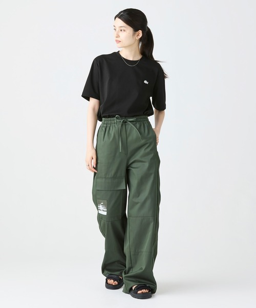 LACOSTE（ラコステ） ワイドパンツ パンツ アシンメトリー ワイド