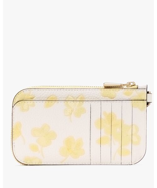 kate spade / スプリング パンジー ジップ カード ケース kate spade new york｜デヴィン スプリング パンジー ジップ