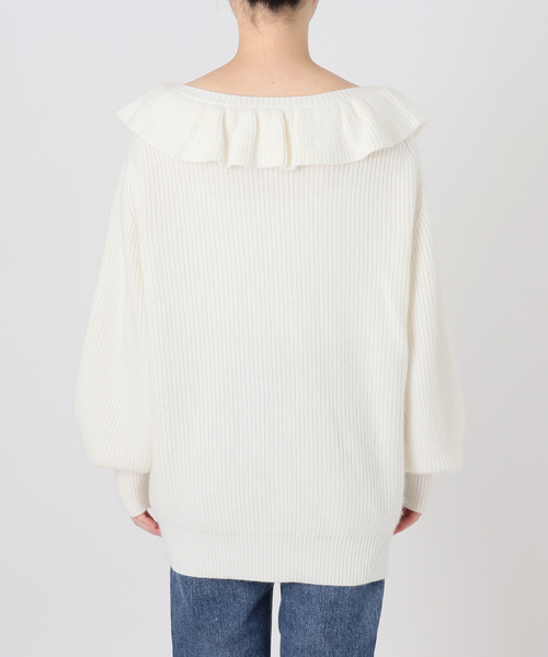 「La TOTALITE」 Vネックニット FREE グリーン レディース_画像4